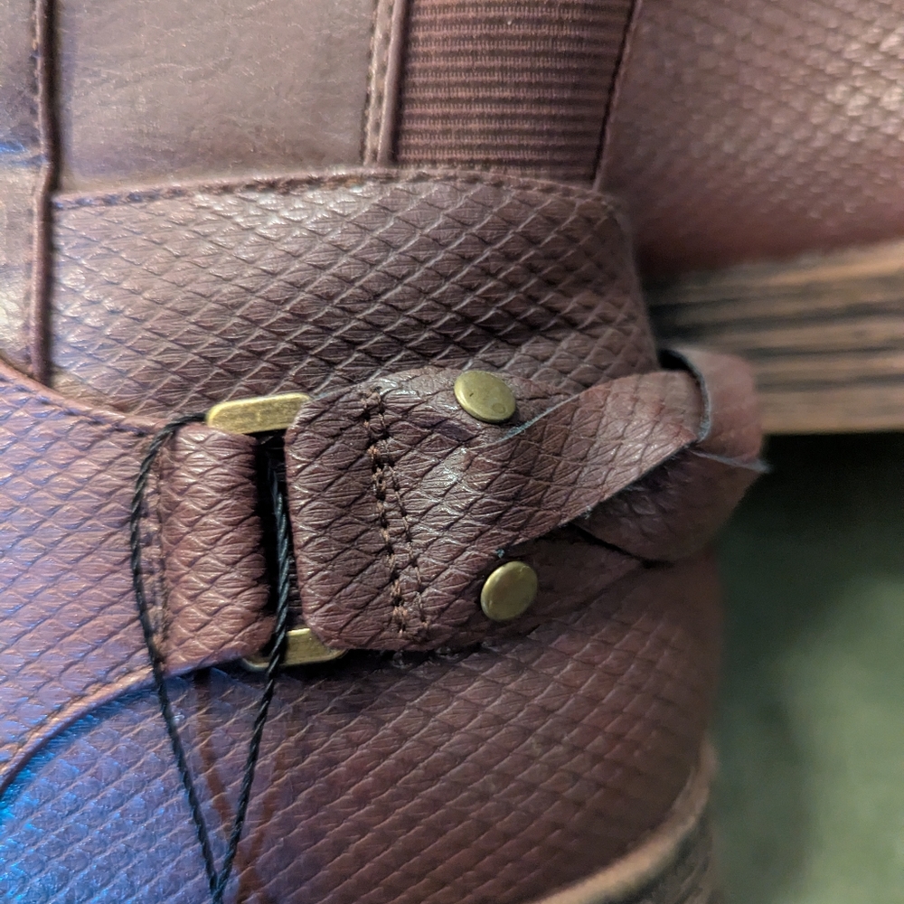 New EWC W/O Box Maurice's Faux Leather Boots Size 8W With Extra Wide Calf - Picture 9 of 9